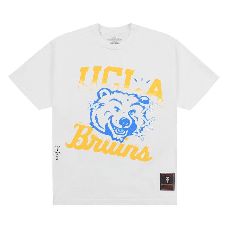 Cactus Jack by Travis Scott x Mitchell & Ness University Of California, Los Angeles Handdrawn T-Shirt White