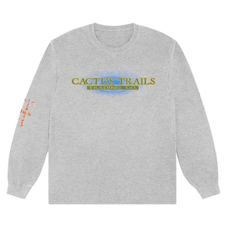 Cactus Jack by Travis Scott Trading Co. Long-Sleeve T-Shirt Heather Grey