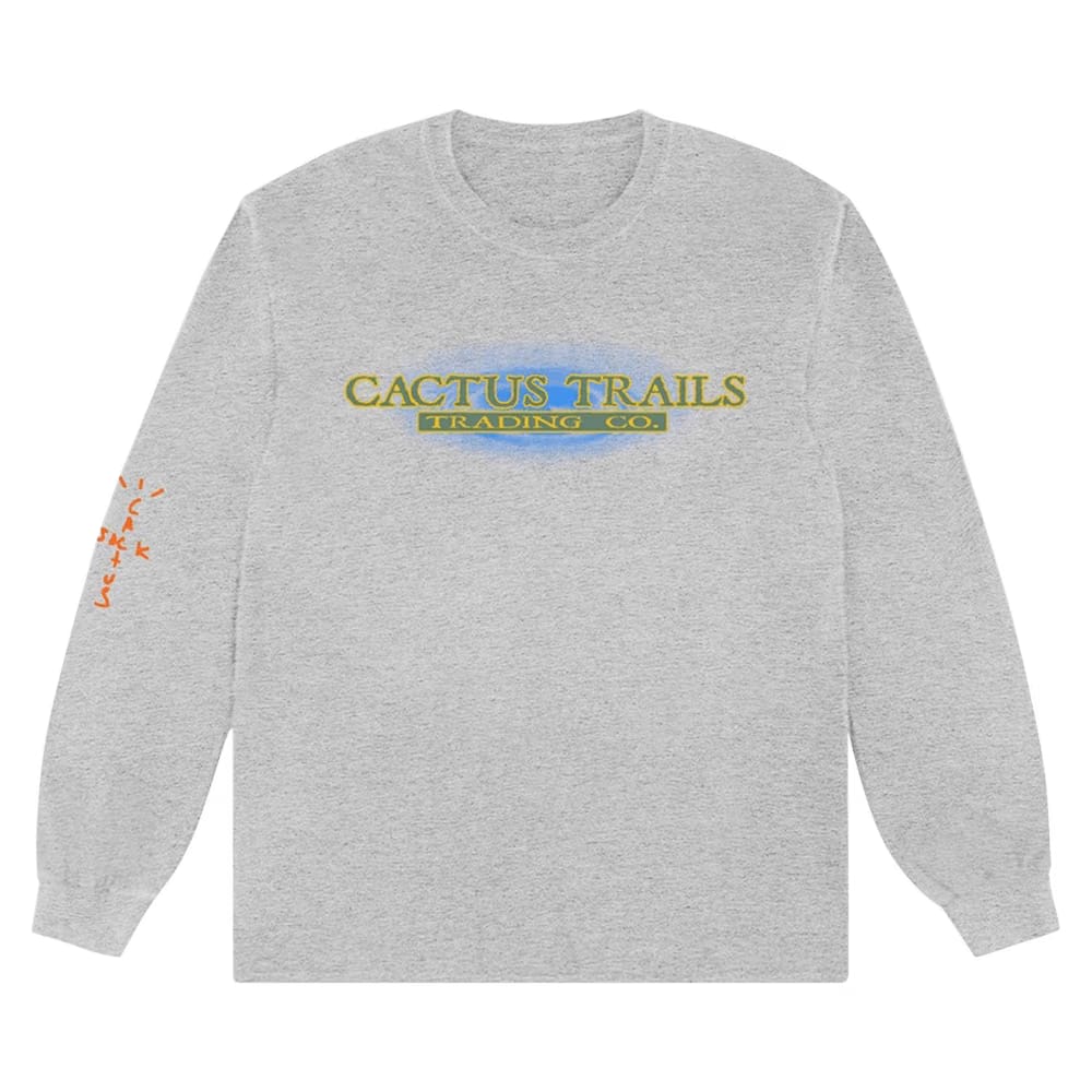 Cactus Jack by Travis Scott Trading Co. Long-Sleeve T-Shirt Heather Grey