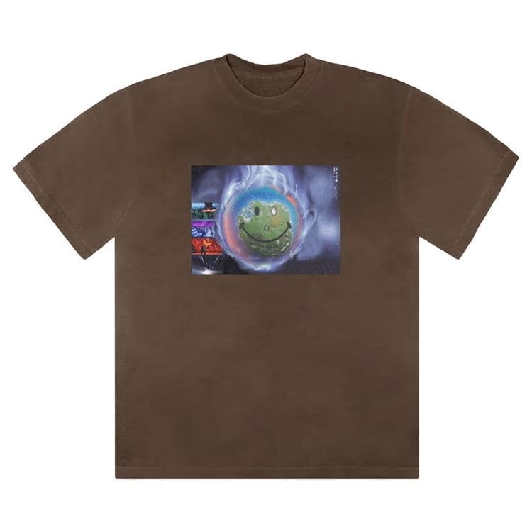 Cactus Jack by Travis Scott World Event T-Shirt Brown