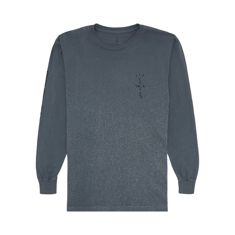 Cactus Jack by Travis Scott Back Bling Long-Sleeve T-Shirt Grey