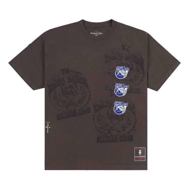 Cactus Jack by Travis Scott x Mitchell & Ness Penn State University Seal T-Shirt Brown