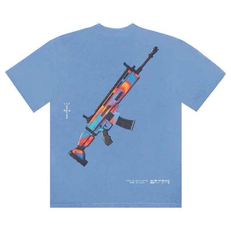 Cactus Jack by Travis Scott The Scotts Astro Goosebumps T-Shirt Blue