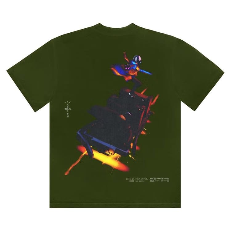 Cactus Jack by Travis Scott Astro Cyclone T-Shirt Green