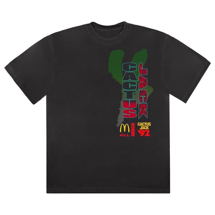 Cactus Jack by Travis Scott x McDonald's All American '92 T-Shirt Black