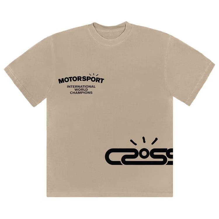 Cactus Jack by Travis Scott Motor Sport T-Shirt Tan