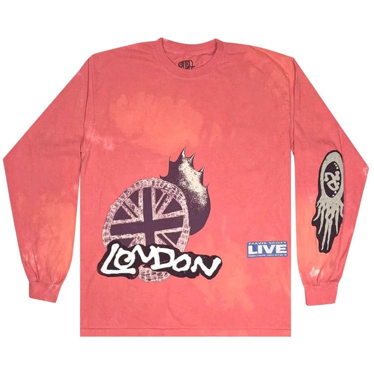 Cactus Jack by Travis Scott O2 Live Long-Sleeve Pink Tie-Dye