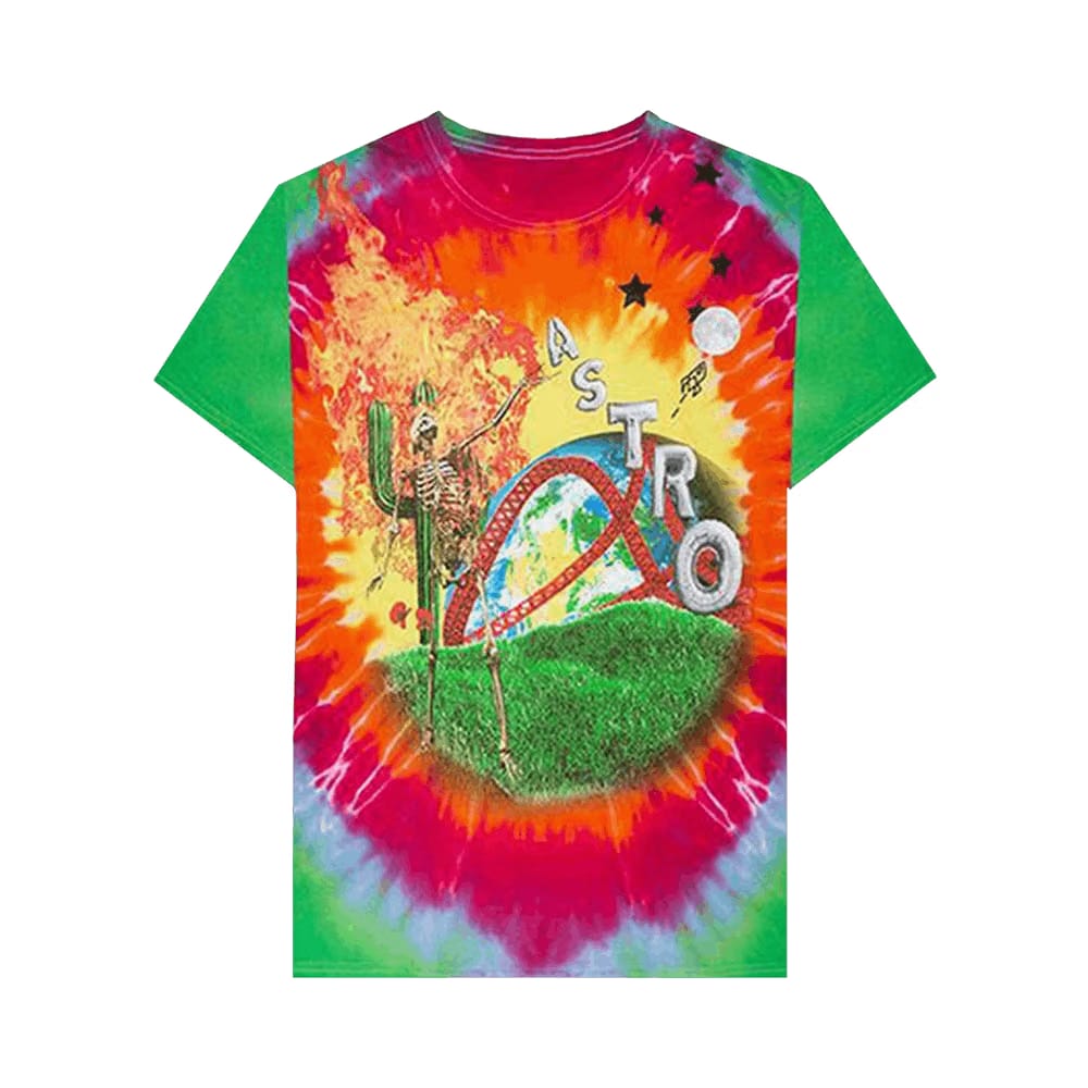 Cactus Jack by Travis Scott Astroworld Smiley T-Shirt Tie-Dye