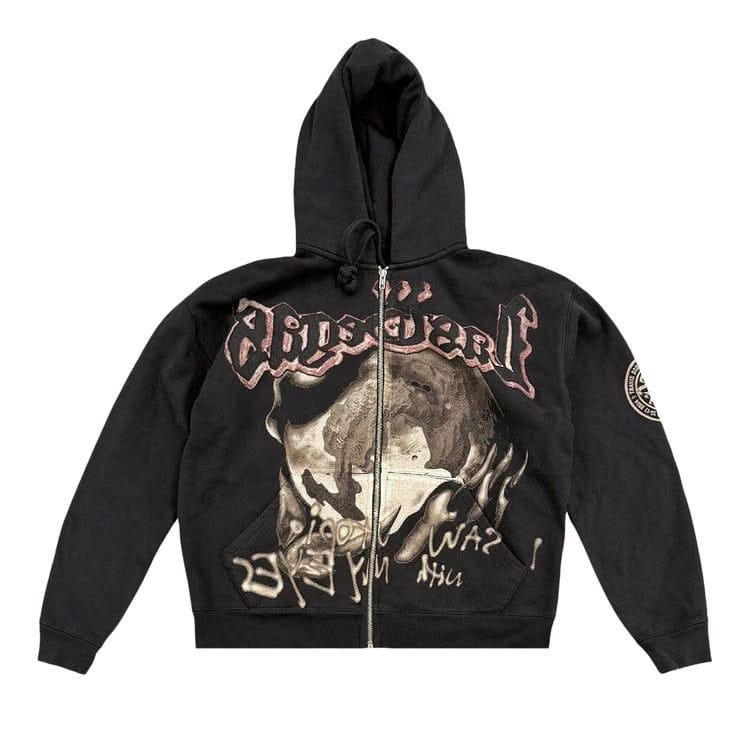 Cactus Jack by Travis Scott Utopia My Eyes Zip Hoodie Black