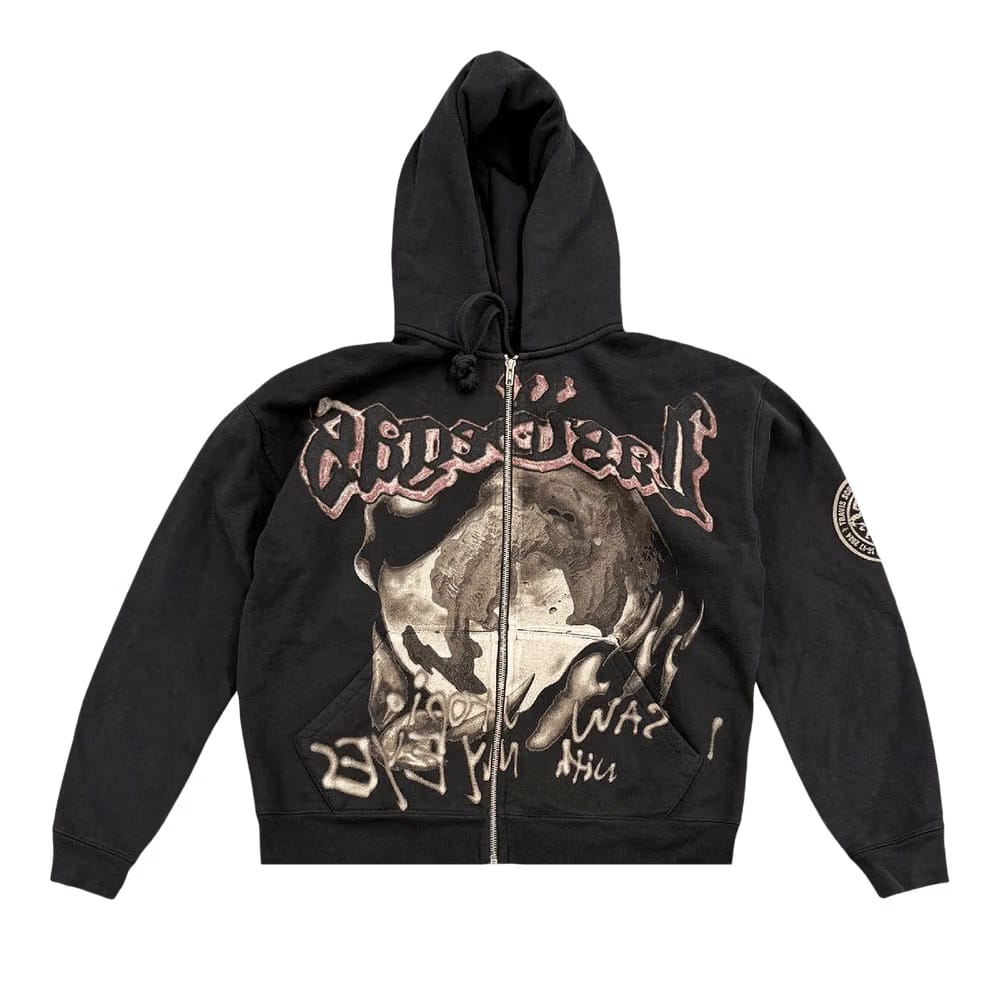 Cactus Jack by Travis Scott Utopia My Eyes Zip Hoodie Black