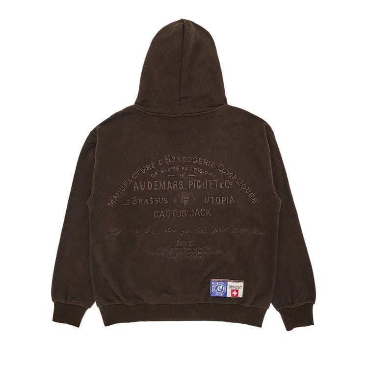 Cactus Jack by Travis Scott x Audemars Piguet Emblem Hoodie Dark Brown