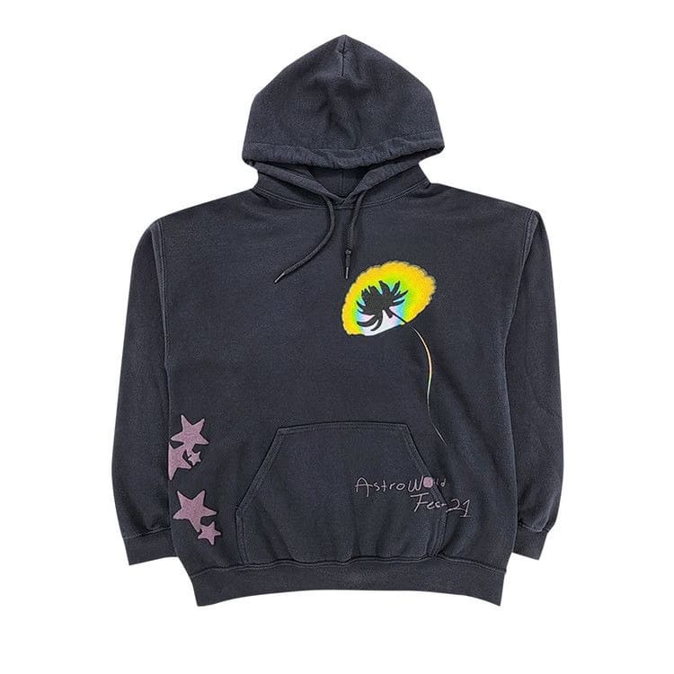 Cactus Jack by Travis Scott Face Melt Hoodie Black