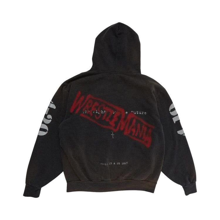 Cactus Jack by Travis Scott x WWE WrestleMania Pullover Hoodie Black