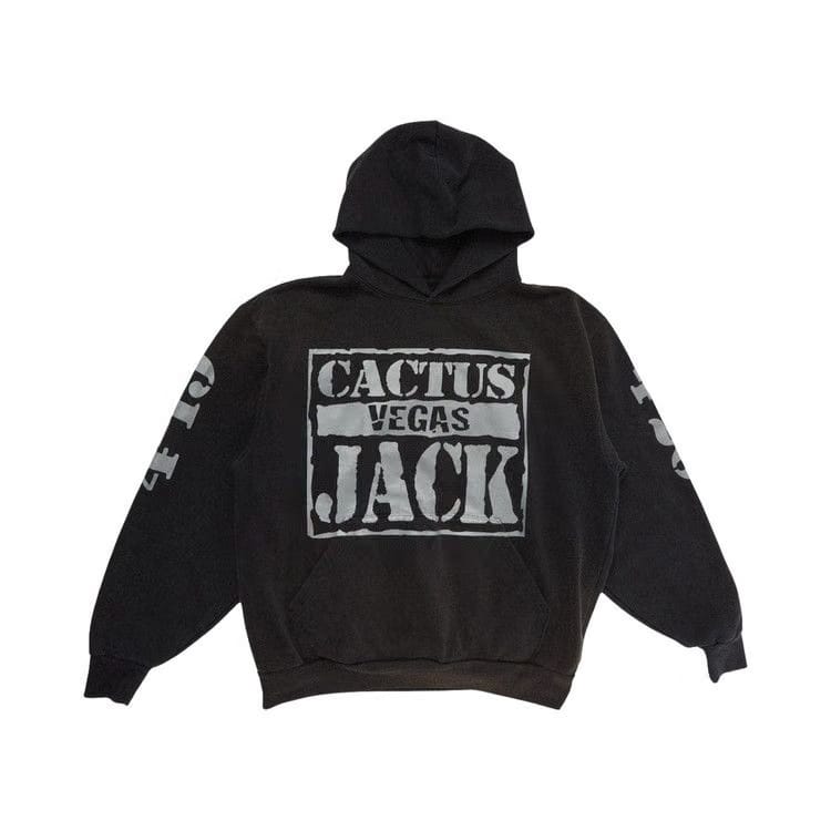 Cactus Jack by Travis Scott x WWE WrestleMania Pullover Hoodie Black