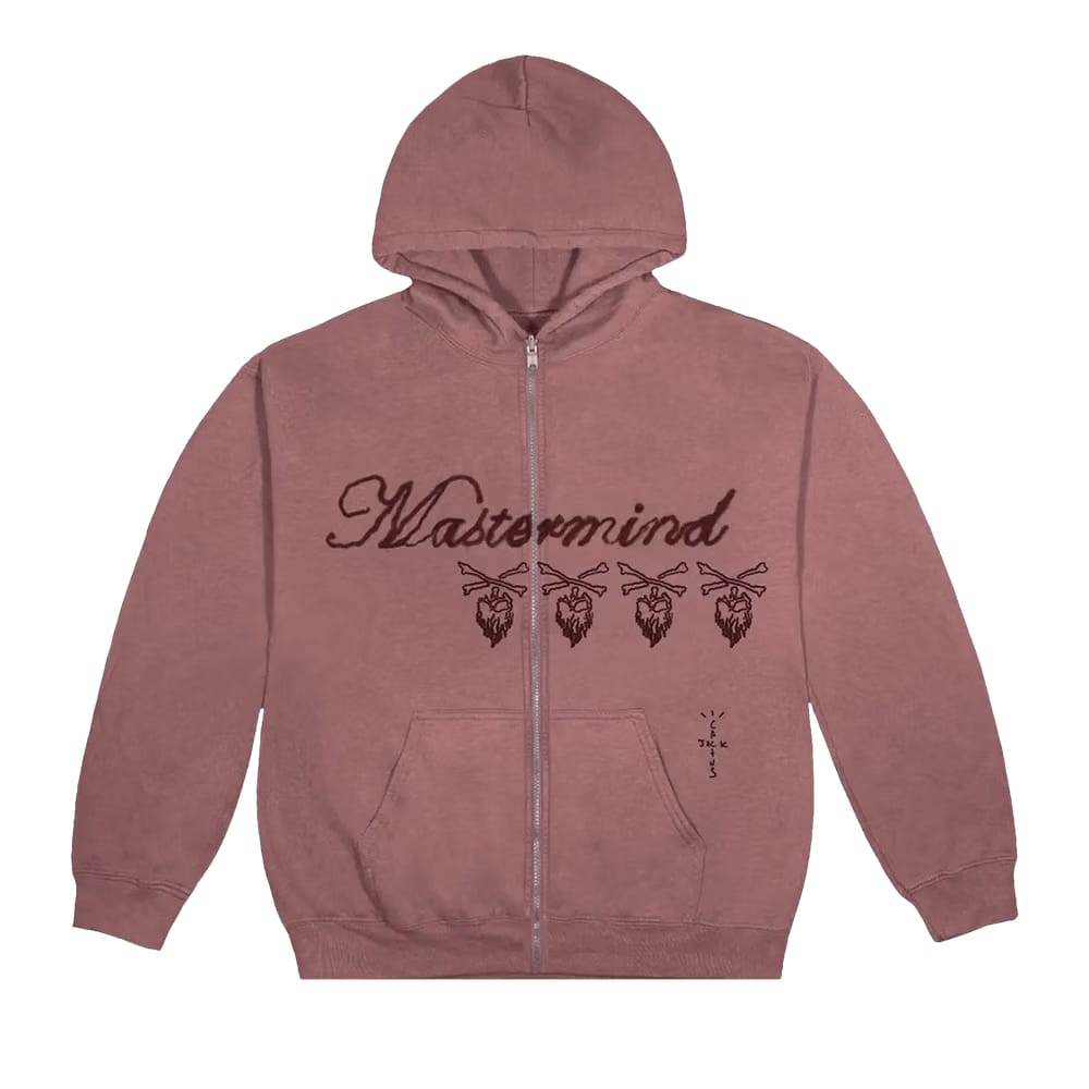 Cactus Jack by Travis Scott For Mastermind Skull Zip Up Pink