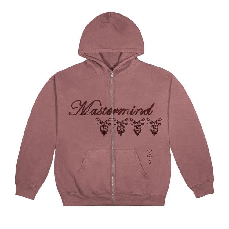 Cactus Jack by Travis Scott For Mastermind Skull Zip Up Pink