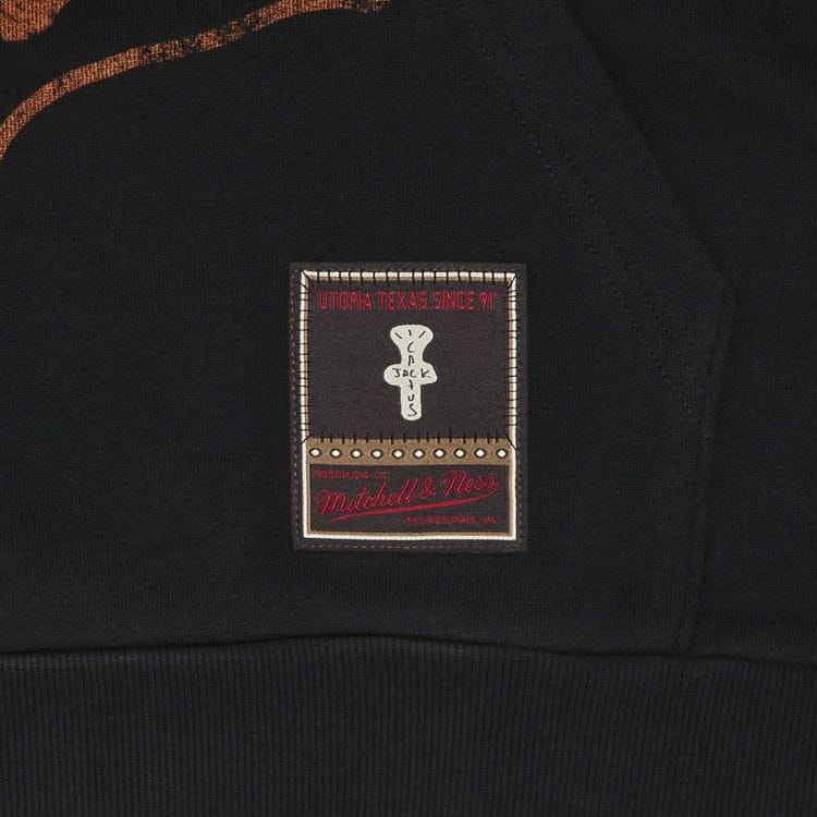 Cactus Jack by Travis Scott x Mitchell & Ness University Of Texas Hoodie Black