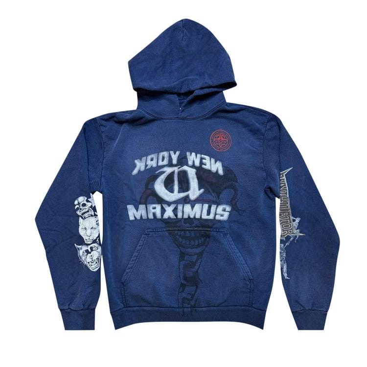 Cactus Jack by Travis Scott Met Life Hoodie I Washed Blue