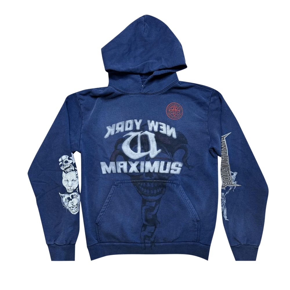 Cactus Jack by Travis Scott Met Life Hoodie I Washed Blue