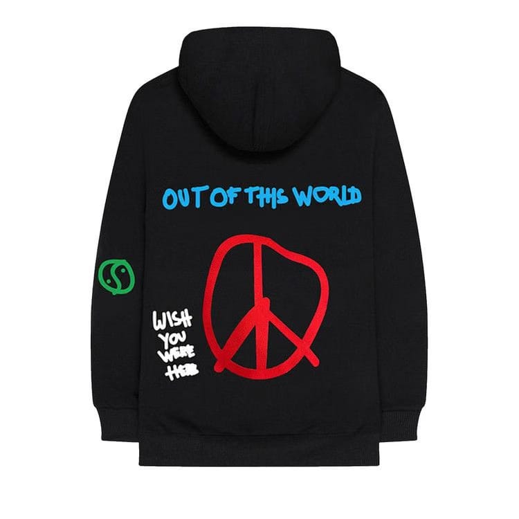 Cactus Jack by Travis Scott Astroworld World Peace Hoodie Black
