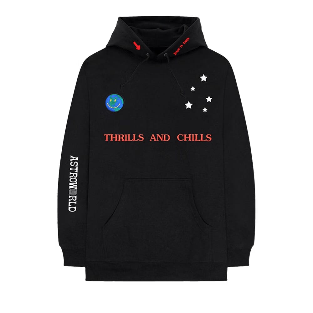 Cactus Jack by Travis Scott Astroworld World Peace Hoodie Black