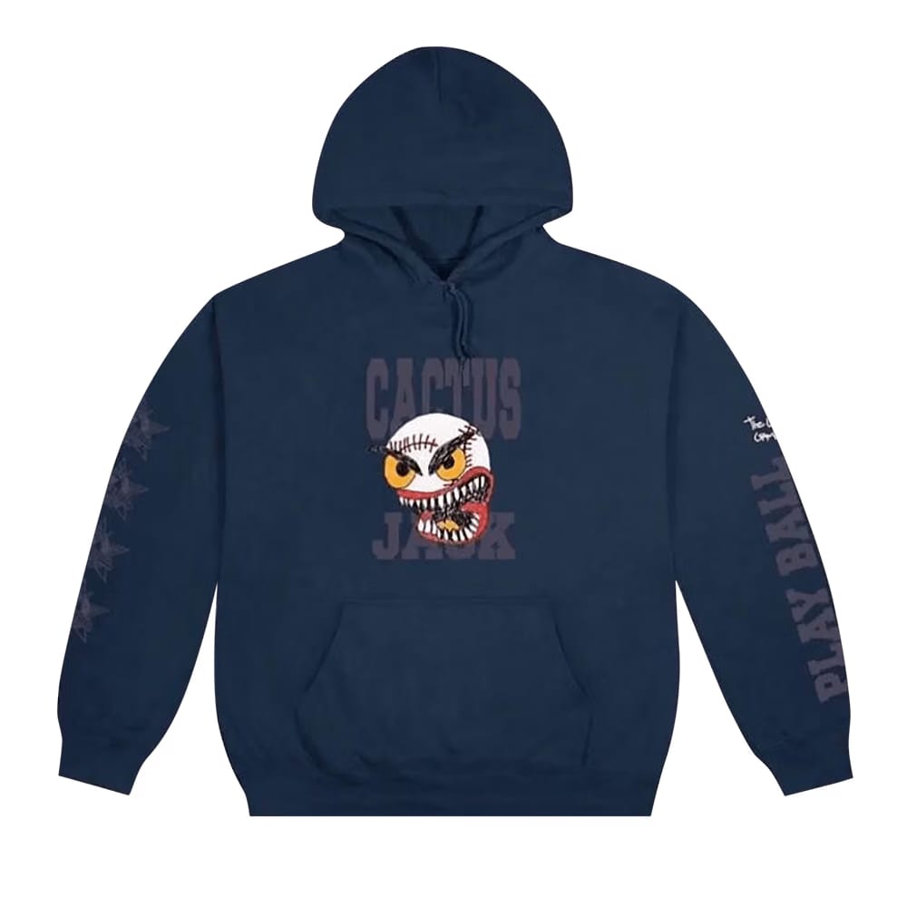 Cactus Jack by Travis Scott Play Ball Hoodie Black