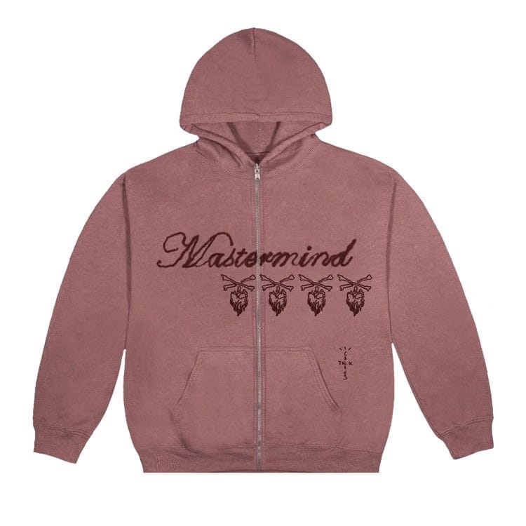 Cactus Jack by Travis Scott For Mastermind Skull Zip Up Mauve