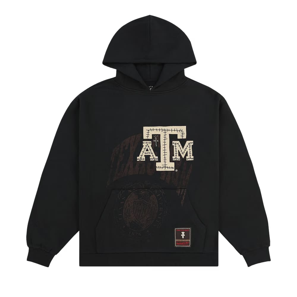 Cactus Jack by Travis Scott x Mitchell & Ness Texas A&M University Hoodie Black