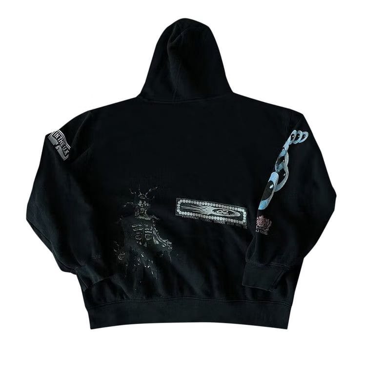 Cactus Jack by Travis Scott O2 Live Full Zip Hoodie Black