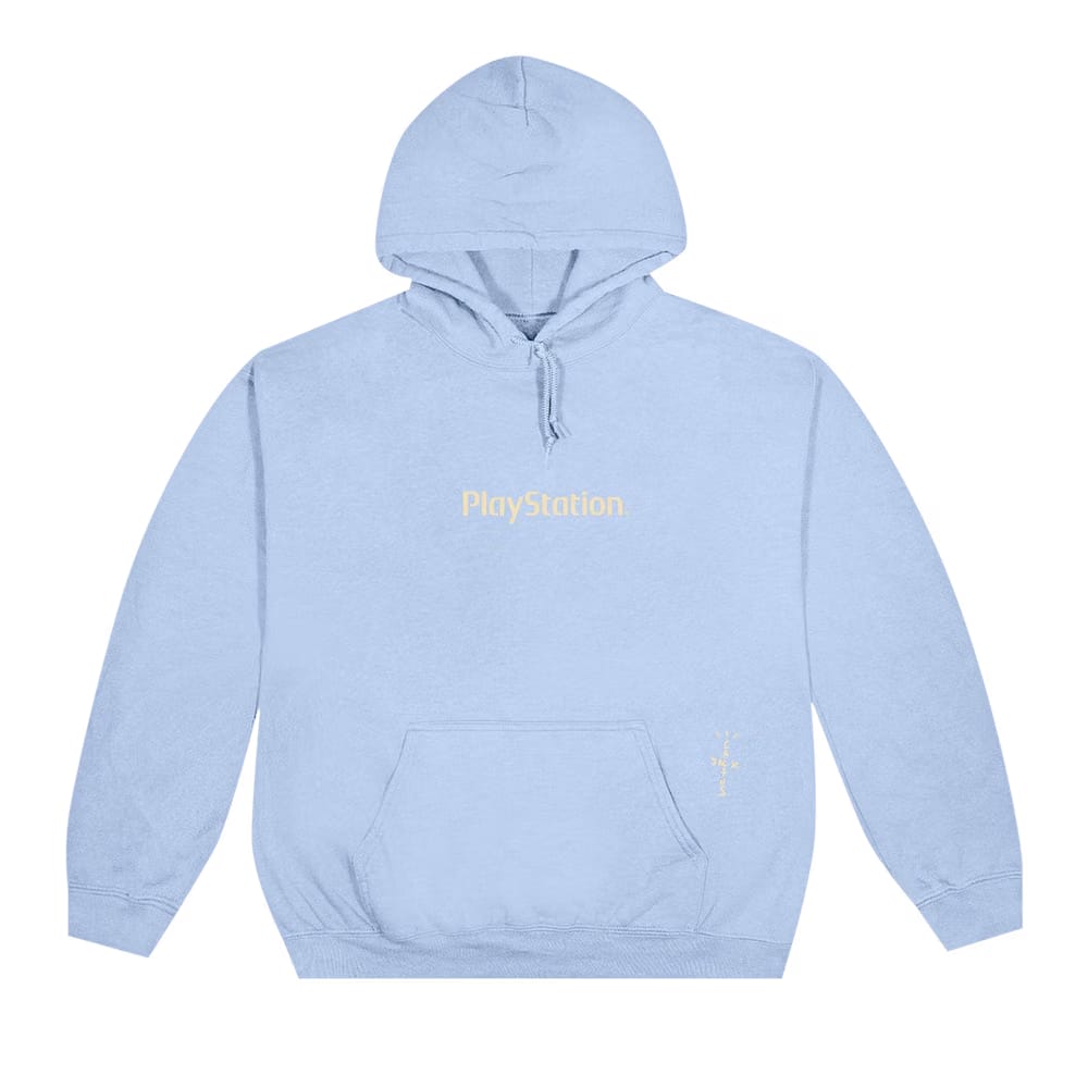 Cactus Jack by Travis Scott Motherboard Hoodie I Light Blue