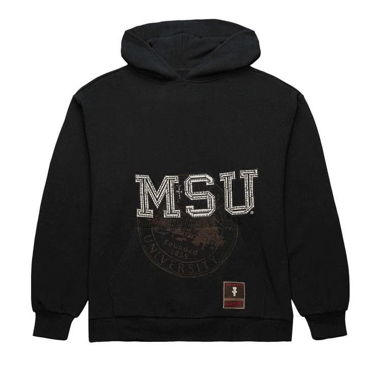 Cactus Jack by Travis Scott x Mitchell & Ness Michigan State University Hoodie Black