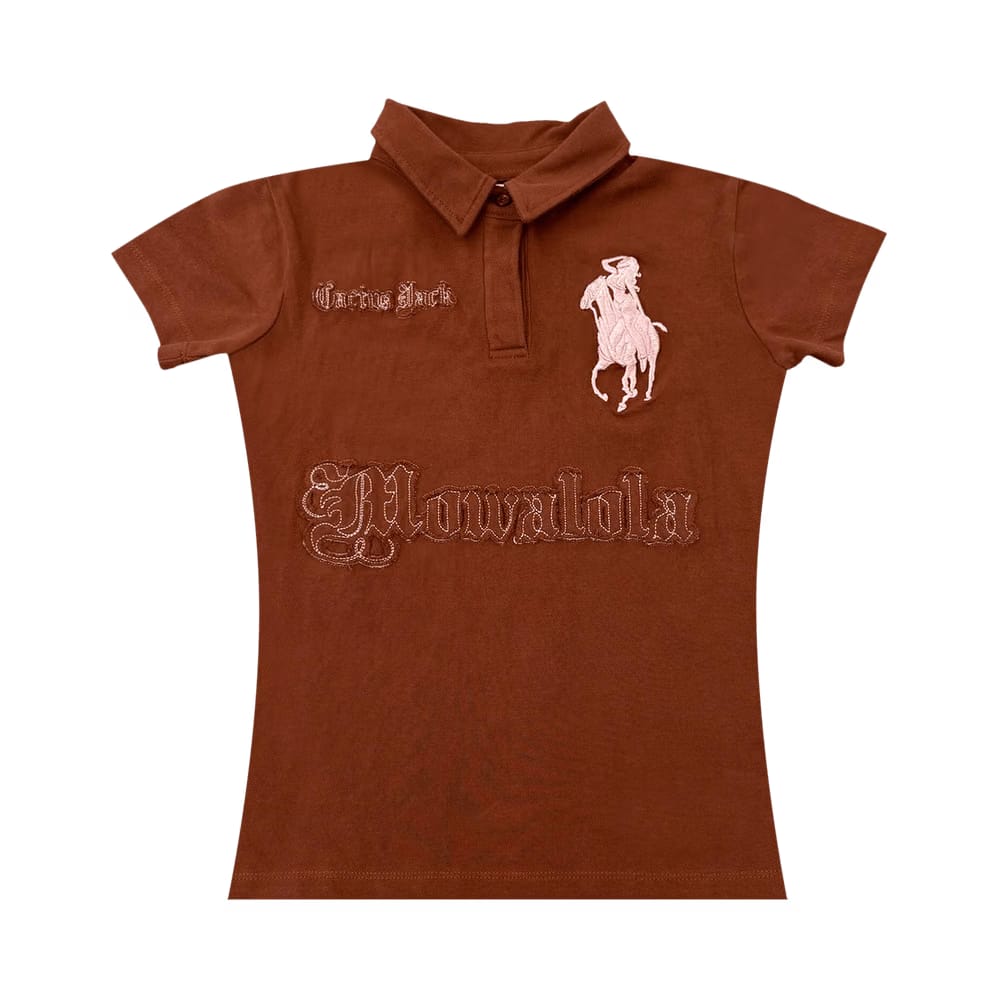 Cactus Jack by Travis Scott x MOWALOLA Houston Polo Brown
