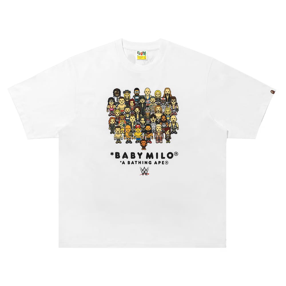 BAPE x WWE Wrestlers Baby Milo Relaxed Fit T-Shirt White