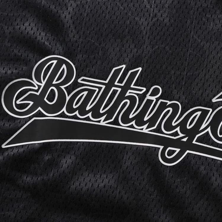 BAPE Camo Stripe Baseball Logo Relaxed Fit Long-Sleeve T-Shirt Black