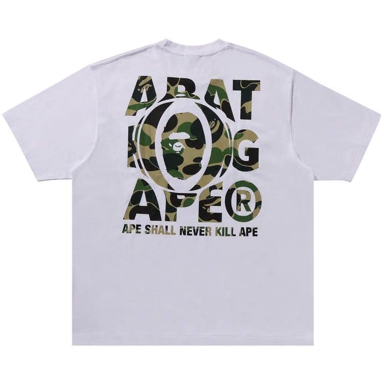 BAPE ABC Camo Ape Head Relaxed Fit T-Shirt White
