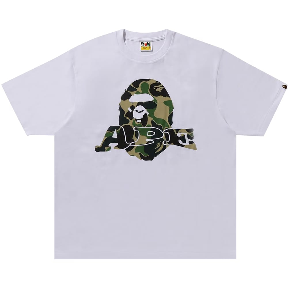 BAPE ABC Camo Ape Head Relaxed Fit T-Shirt White