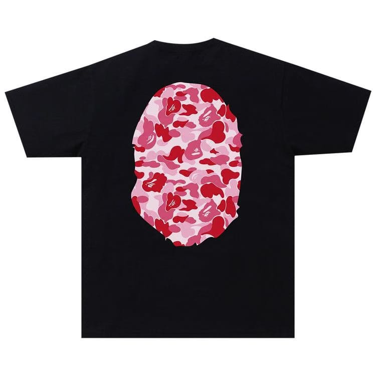BAPE ABC Camo Big Ape Head T-Shirt Black/Pink