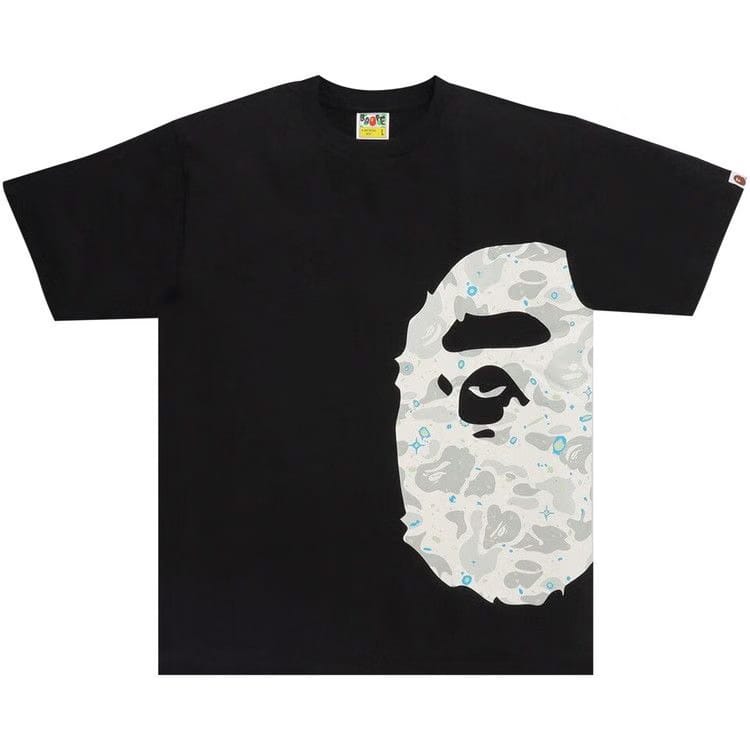 BAPE Space Camo Side Big Ape Head T-Shirt Black