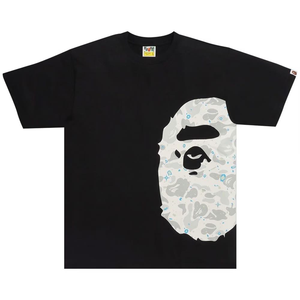 BAPE Space Camo Side Big Ape Head T-Shirt Black