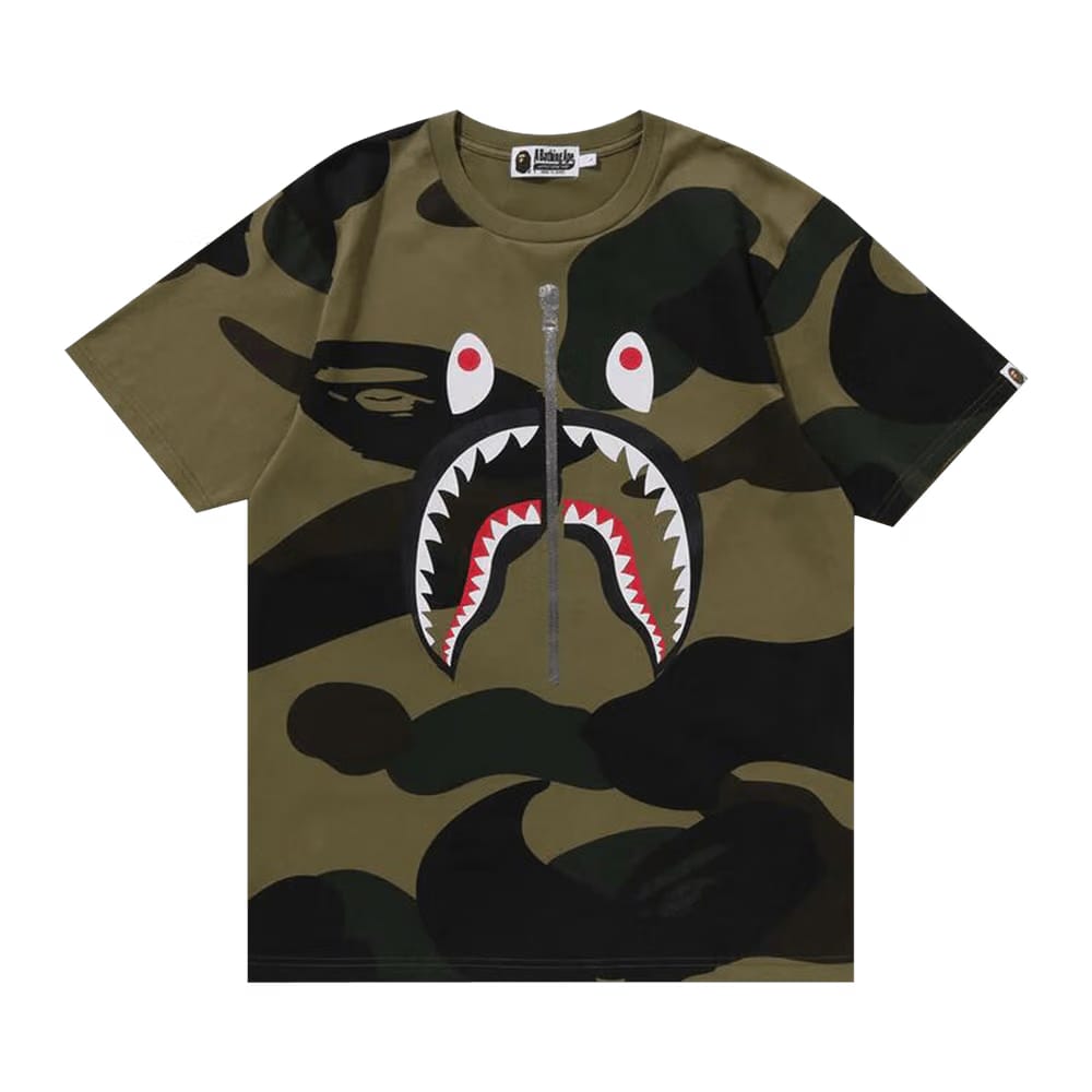 BAPE Giant 1st Camo Shark T-Shirt Green