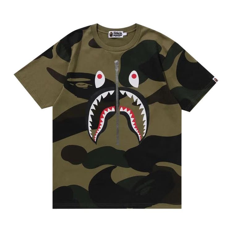 BAPE Giant 1st Camo Shark T-Shirt Green