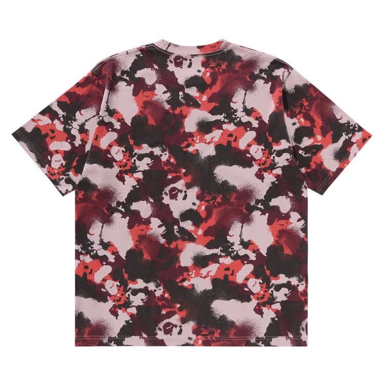 BAPE Map Camo Ape Head One Point Relaxed Fit T-Shirt Red