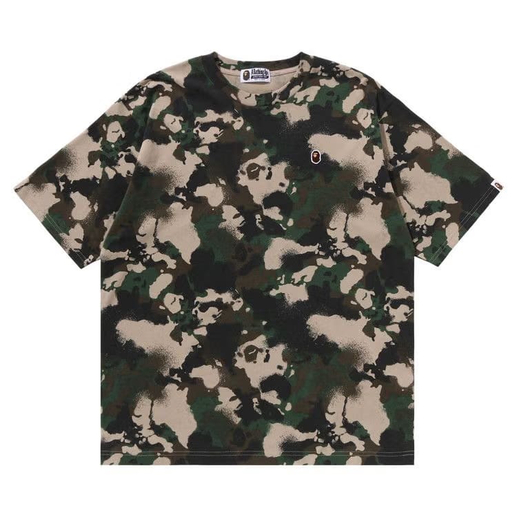 BAPE Map Camo Ape Head One Point Relaxed Fit T-Shirt Green