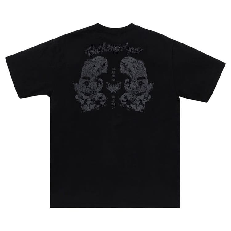 BAPE Japanese Tattoo Logo T-Shirt Black