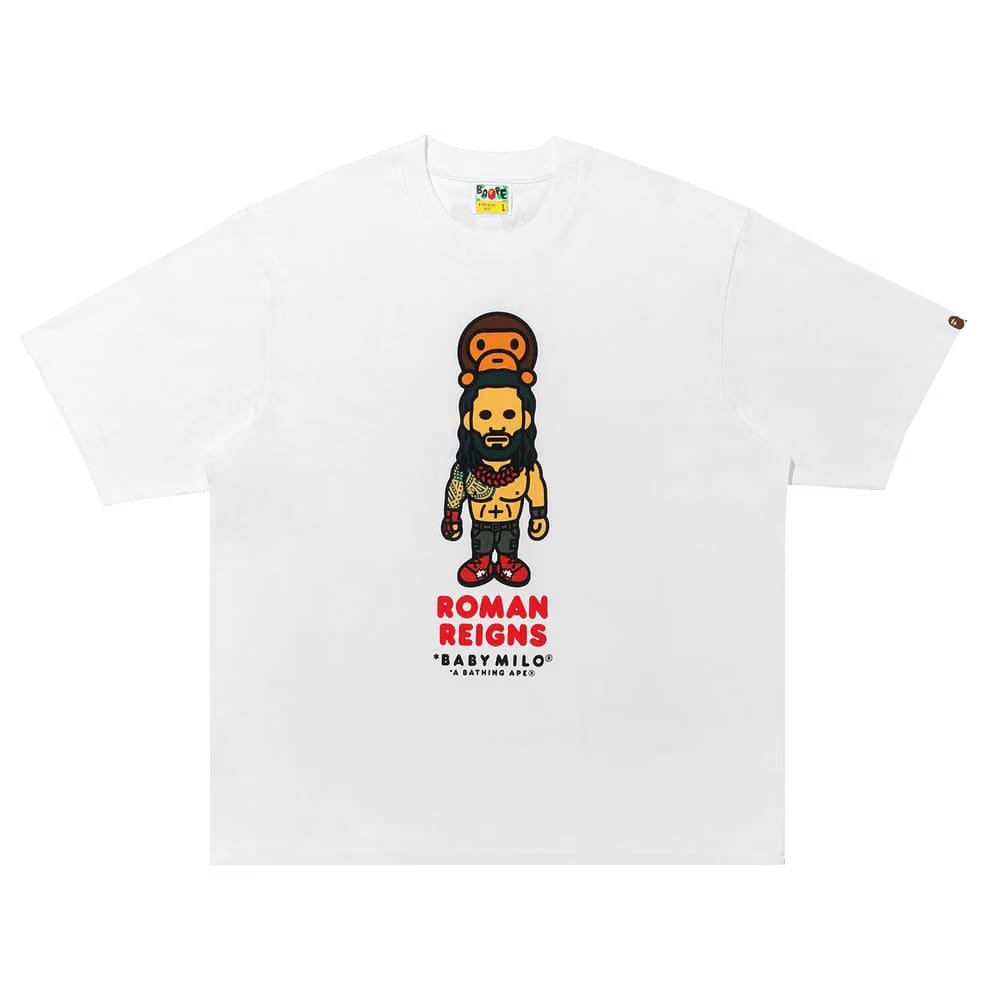BAPE x WWE Roman Reigns Baby Milo Relaxed Fit T-Shirt White