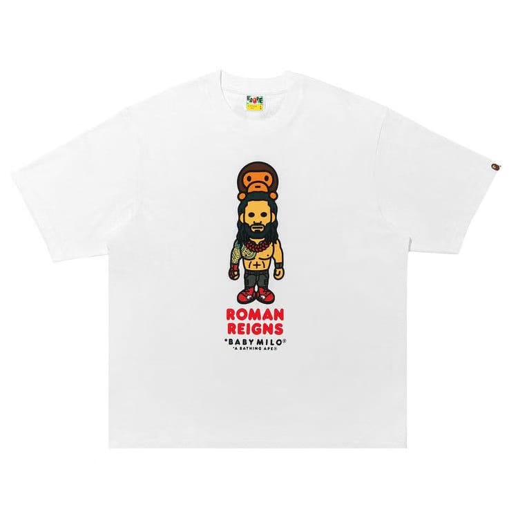 BAPE x WWE Roman Reigns Baby Milo Relaxed Fit T-Shirt White