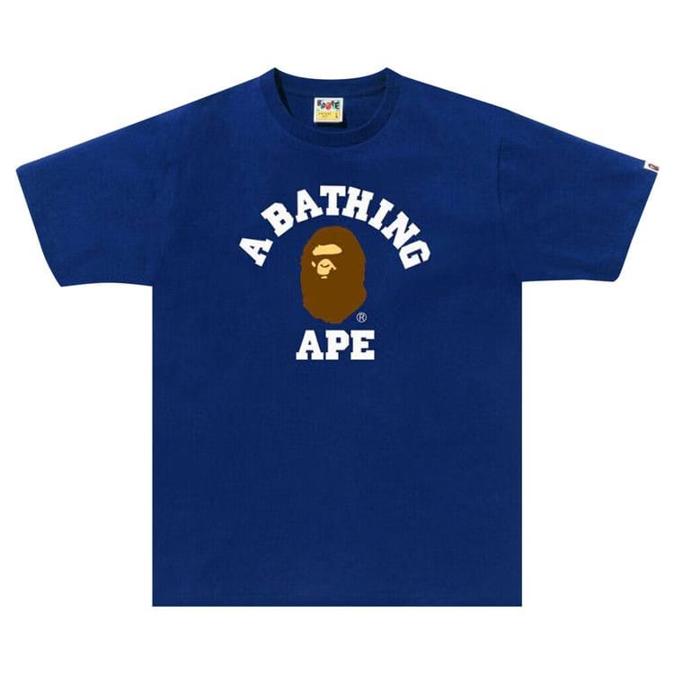 BAPE College T-Shirt Blue