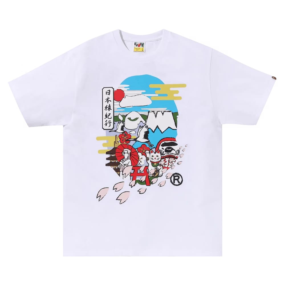 BAPE Japan Culture Ape Head T-Shirt White
