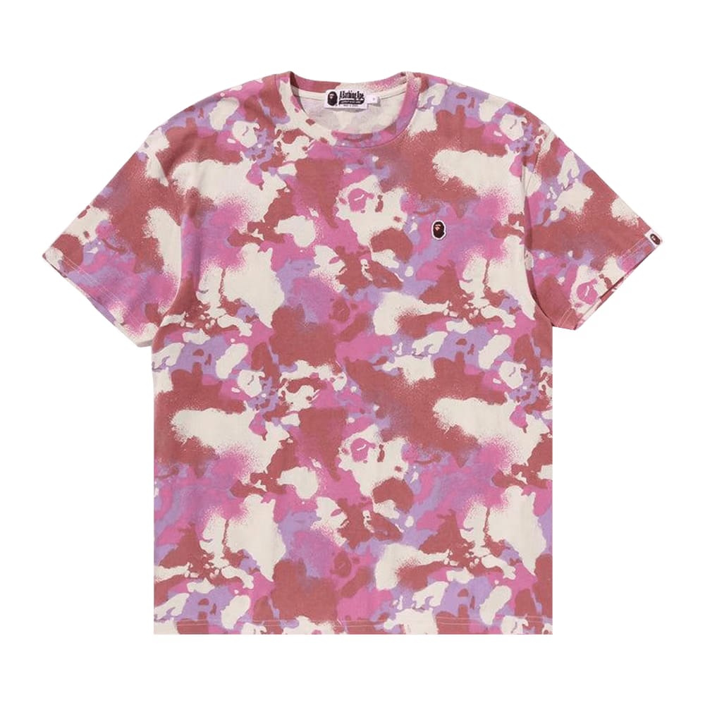 BAPE Map Camo Oversized T-Shirt Pink
