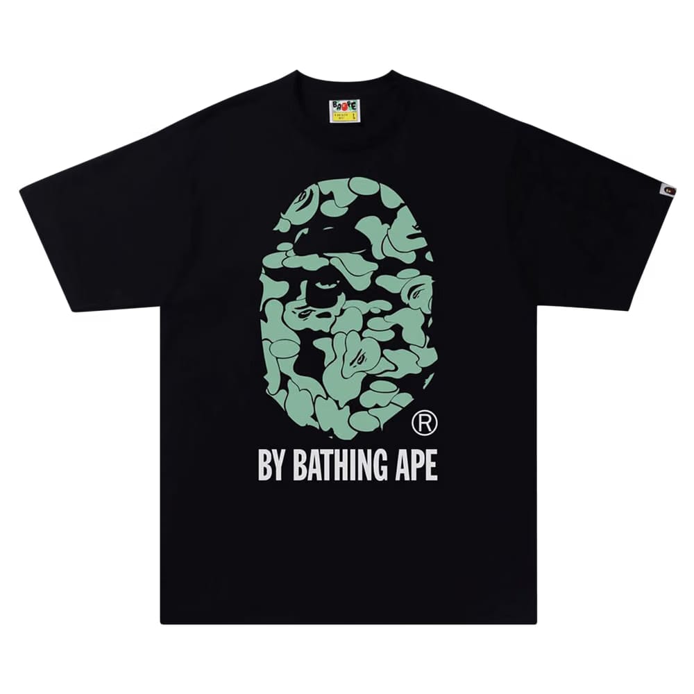 BAPE Text Code Camo By Bathing Ape T-Shirt Black